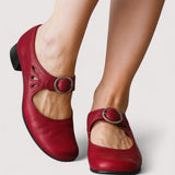 Clara - Scarpin Elegante em Couro Sintético
