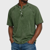 Francisco - Camisola Henley Vintage