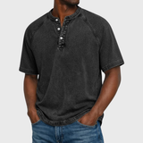Francisco - Camisola Henley Vintage