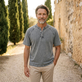 Francisco - Camisola Henley Vintage