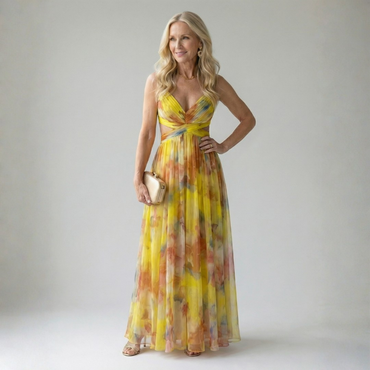Catarina - Vestido Maxi Suave Envolvente
