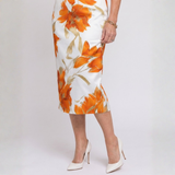 Teresa - Vestido Midi Floral com Decote Halter