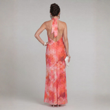 Constança - Vestido Maxi Estampado com Alças