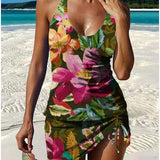 Catarina - Tankini Gráfico Floral com Calções