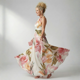 Diana - Vestido Maxi Floral Leve