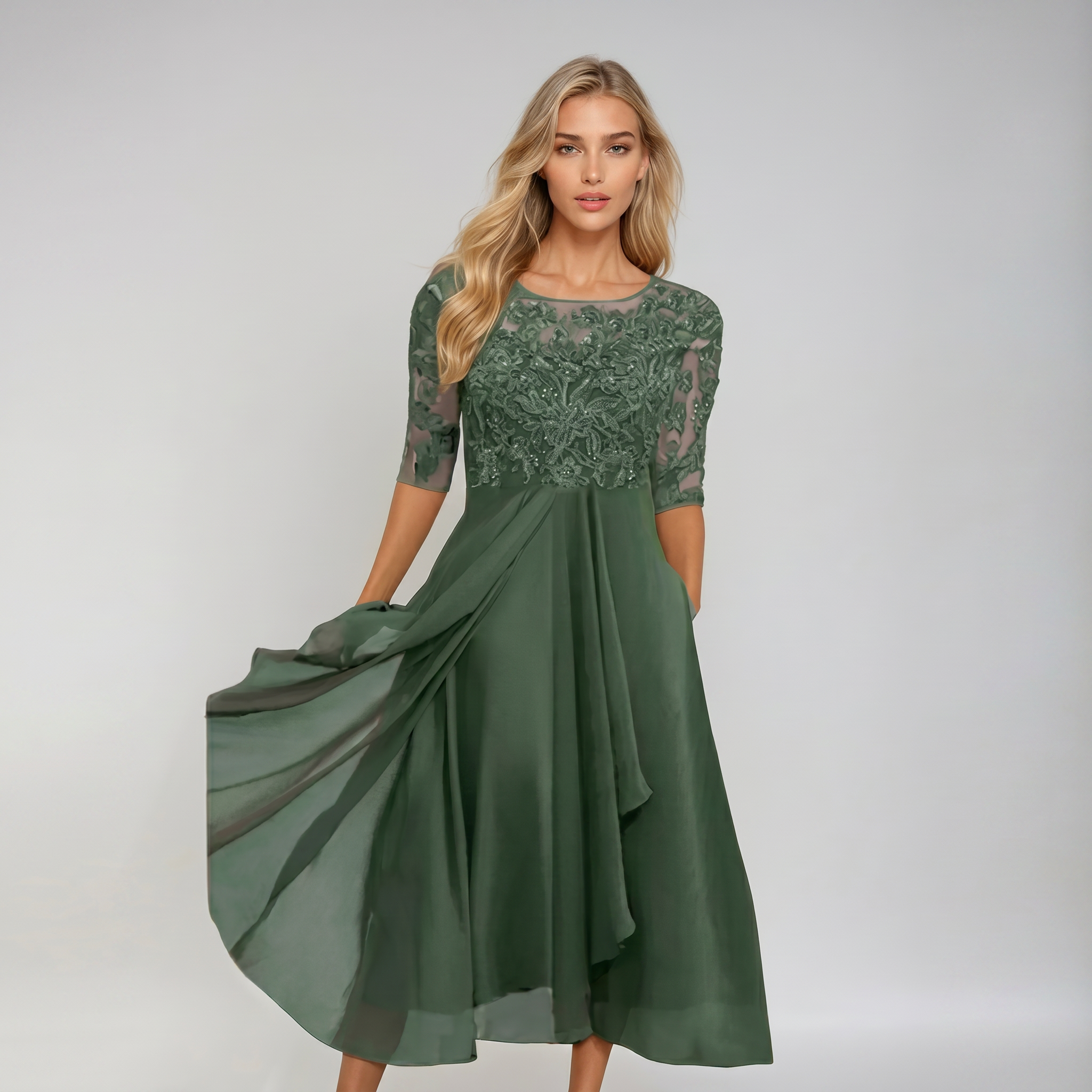 Margarida - Elegante Vestido de Renda