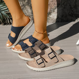 Helena - Slides de Conforto com Fivela Dupla