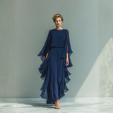 Marta - Conjunto de Chiffon com Rendas