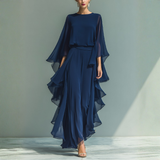 Marta - Conjunto de Chiffon com Rendas