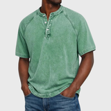 Francisco - Camisola Henley Vintage