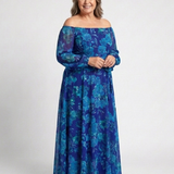 Irene - Vestido Maxi com Ombro à Mostra