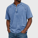 Francisco - Camisola Henley Vintage