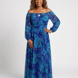 Irene - Vestido Maxi com Ombro à Mostra