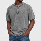Francisco - Camisola Henley Vintage