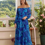 Irene - Vestido Maxi com Ombro à Mostra