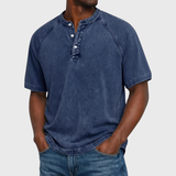 Francisco - Camisola Henley Vintage