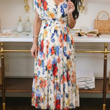 Patrícia - Vestido Midi Plissado Sem Mangas