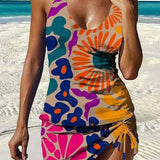 Catarina - Tankini Gráfico Floral com Calções