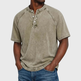 Francisco - Camisola Henley Vintage