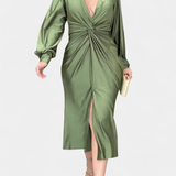 Bodil | Vestido V com Decote em V Atemporal