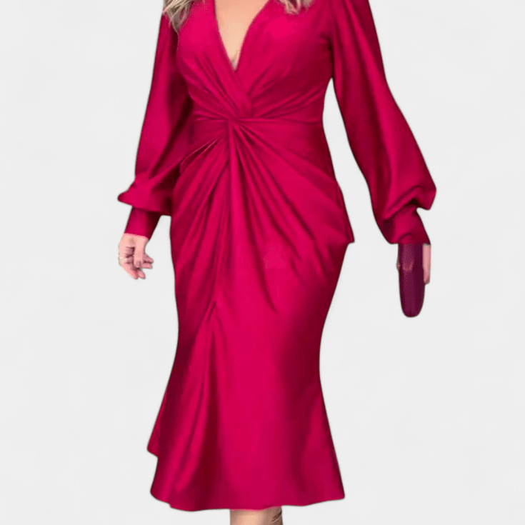 Bodil | Vestido V com Decote em V Atemporal