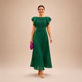 Maria - Vestido Maxi Plissado