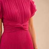 Maria - Vestido Maxi Plissado
