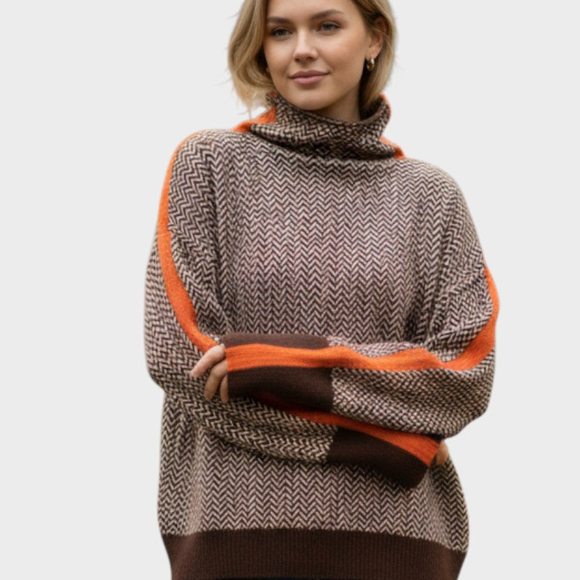 Marie | Sweater de lã de gola alta