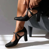 Irene - Sapatos de Salto em Couro
