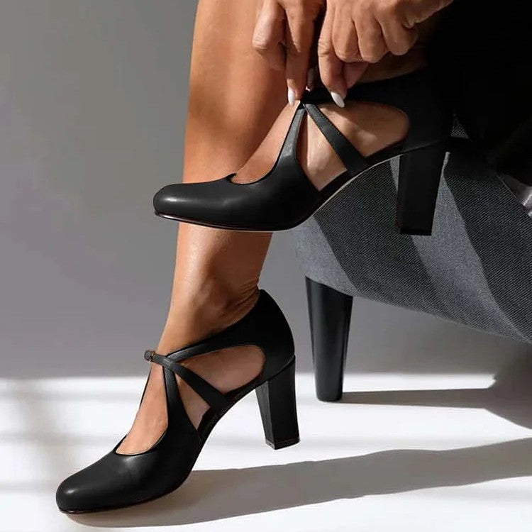 Irene - Sapatos de Salto em Couro