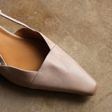 Estela - Sapatos Slingback em Couro