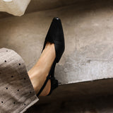 Estela - Sapatos Slingback em Couro