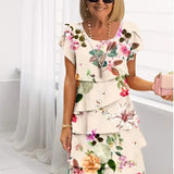 Mariana – Vestido elegante e fluido com volantes