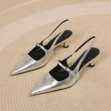 Violeta - Sapatos de Salto Baixo Slingback