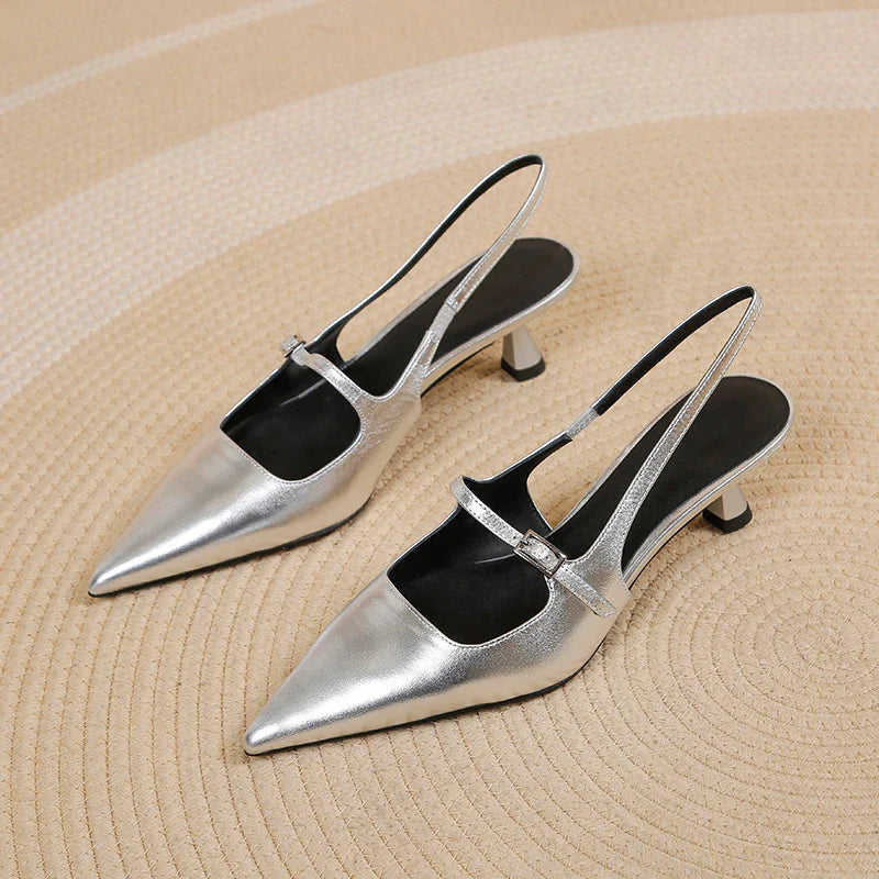 Violeta - Sapatos de Salto Baixo Slingback
