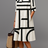 Maria - Vestido Midi Elegante e Refinada