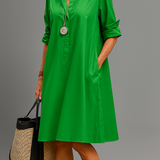 Lara - Vestido Midi Elegante e Refinada