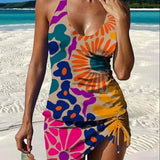 Catarina - Tankini Gráfico Floral com Calções