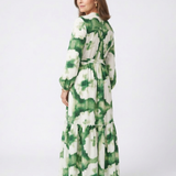 Susana - Vestido Maxi com Mangas Longas e Nó na Cintura