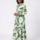 Susana - Vestido Maxi com Mangas Longas e Nó na Cintura