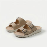 Helena - Slides de Conforto com Fivela Dupla