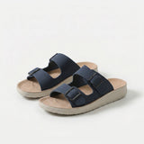 Helena - Slides de Conforto com Fivela Dupla