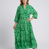 Leonor - Vestido Midi com Frente de Botões