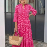 Leonor - Vestido Midi com Frente de Botões